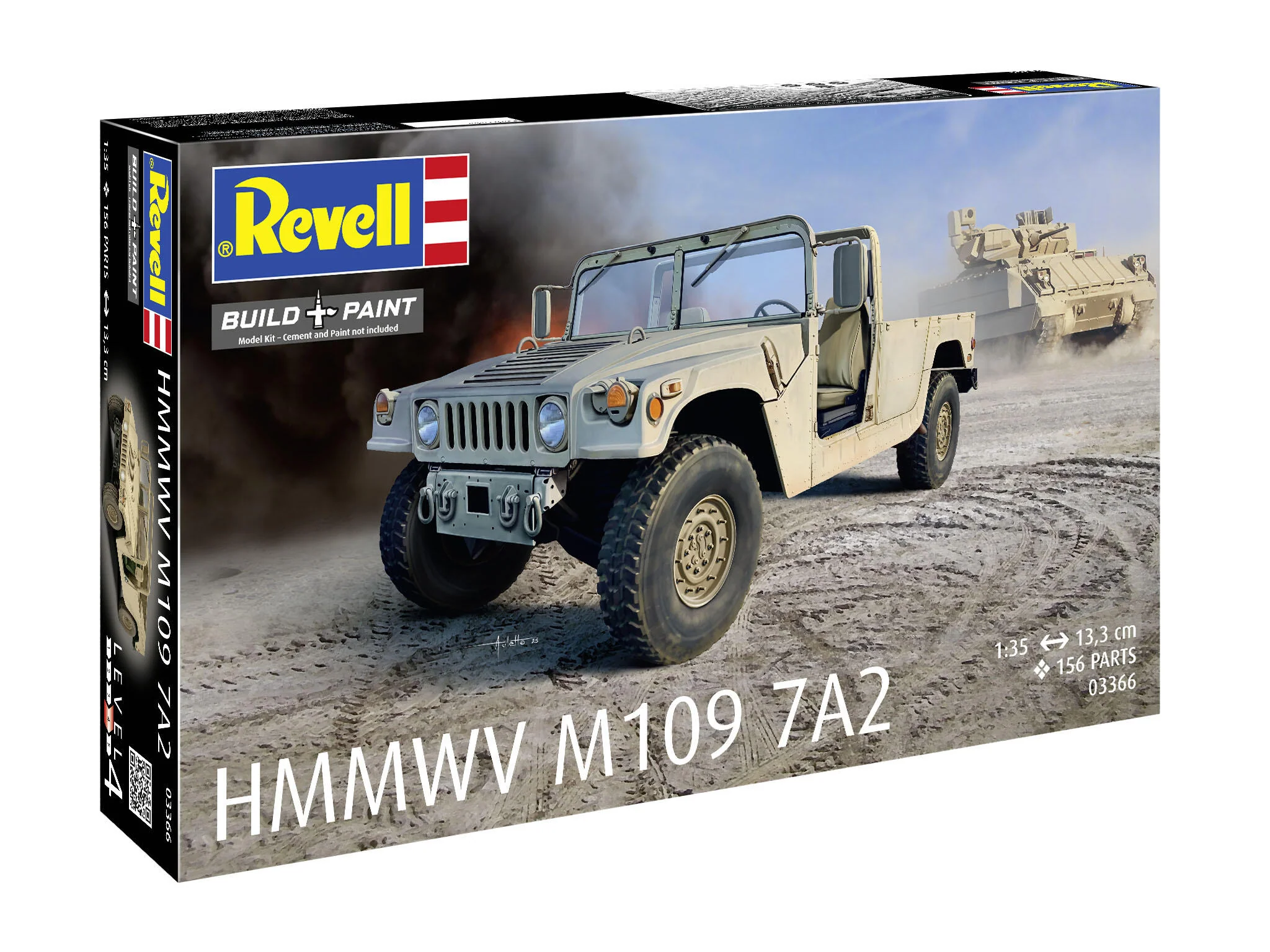 Maquette militaire Revell 03366 HMMWV M109 7A2 - Image 8