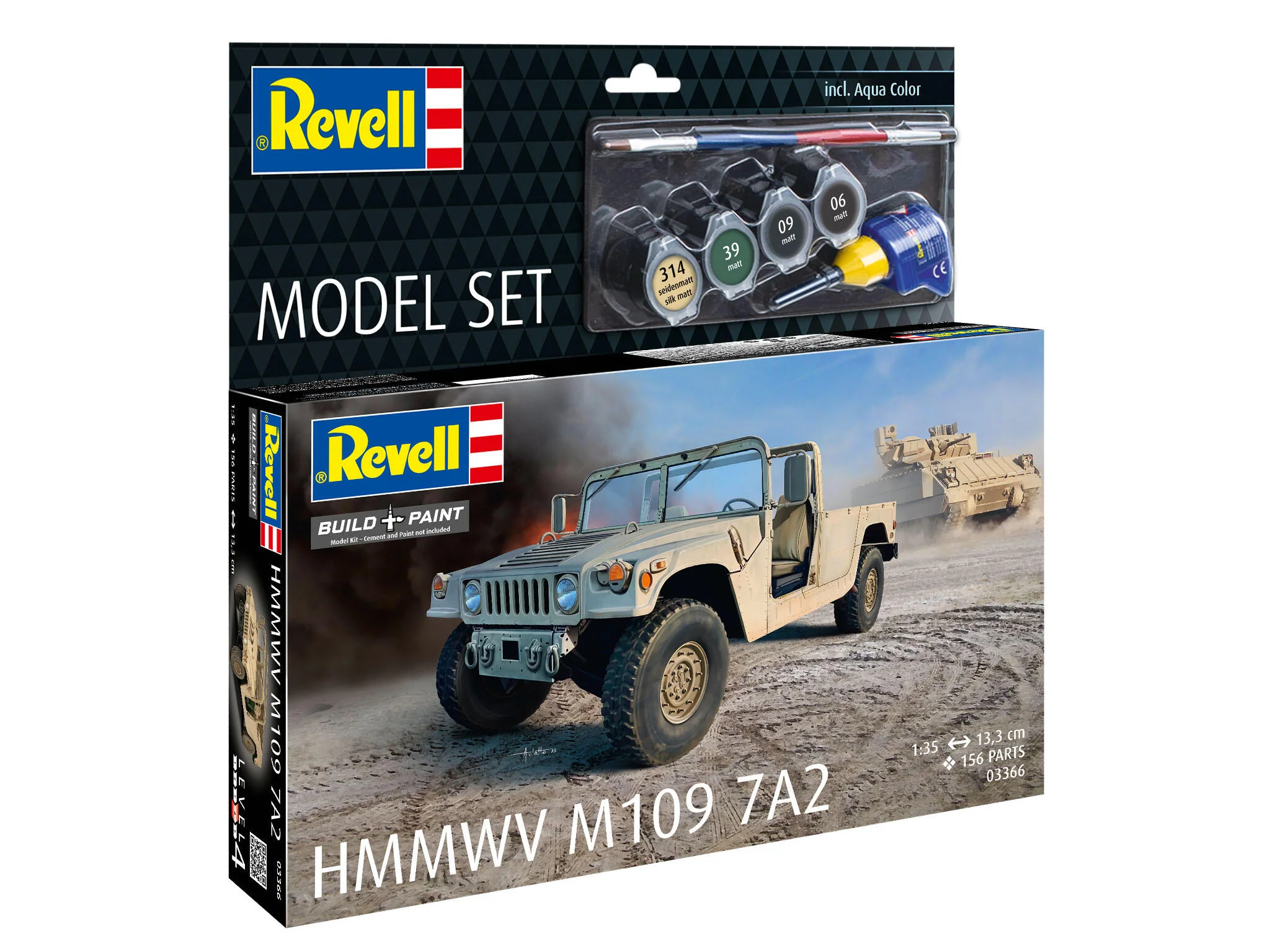 Maquette militaire Revell 63366 HMMWV M1097A2 avec accessoires de base - Image 2