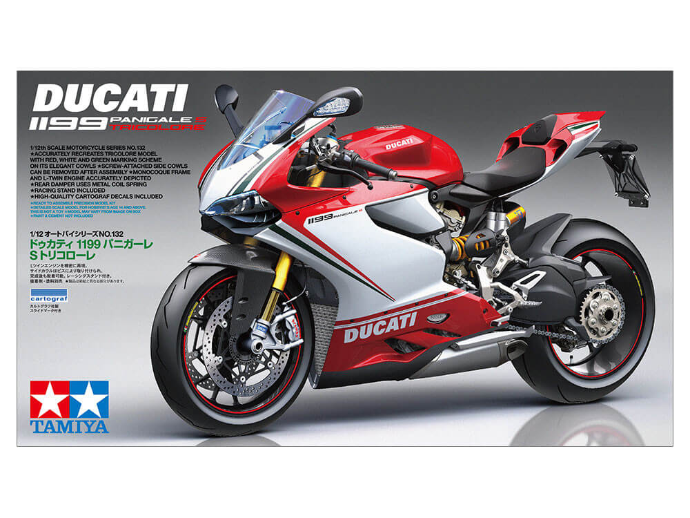 Maquette moto Ducati 1199 Panigale Tricolore - Tamiya 14132 - 1/12 - Image 3