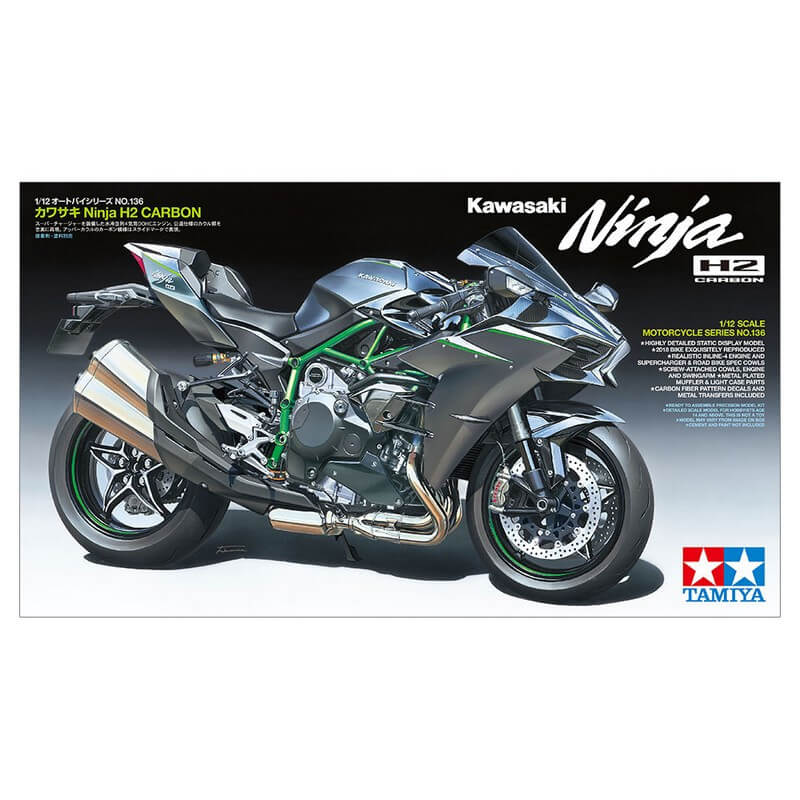 Maquette moto Kawasaki Ninja H2 Carbon - Tamiya 14136 - 1/12 - Image 13