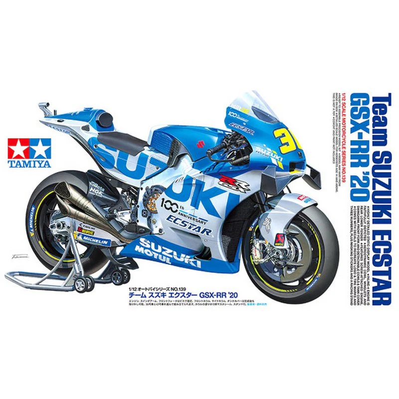 Maquette moto Suzuki Ecstar GSX-RR '20 - Tamiya 14139 - 1/12 - Image 10