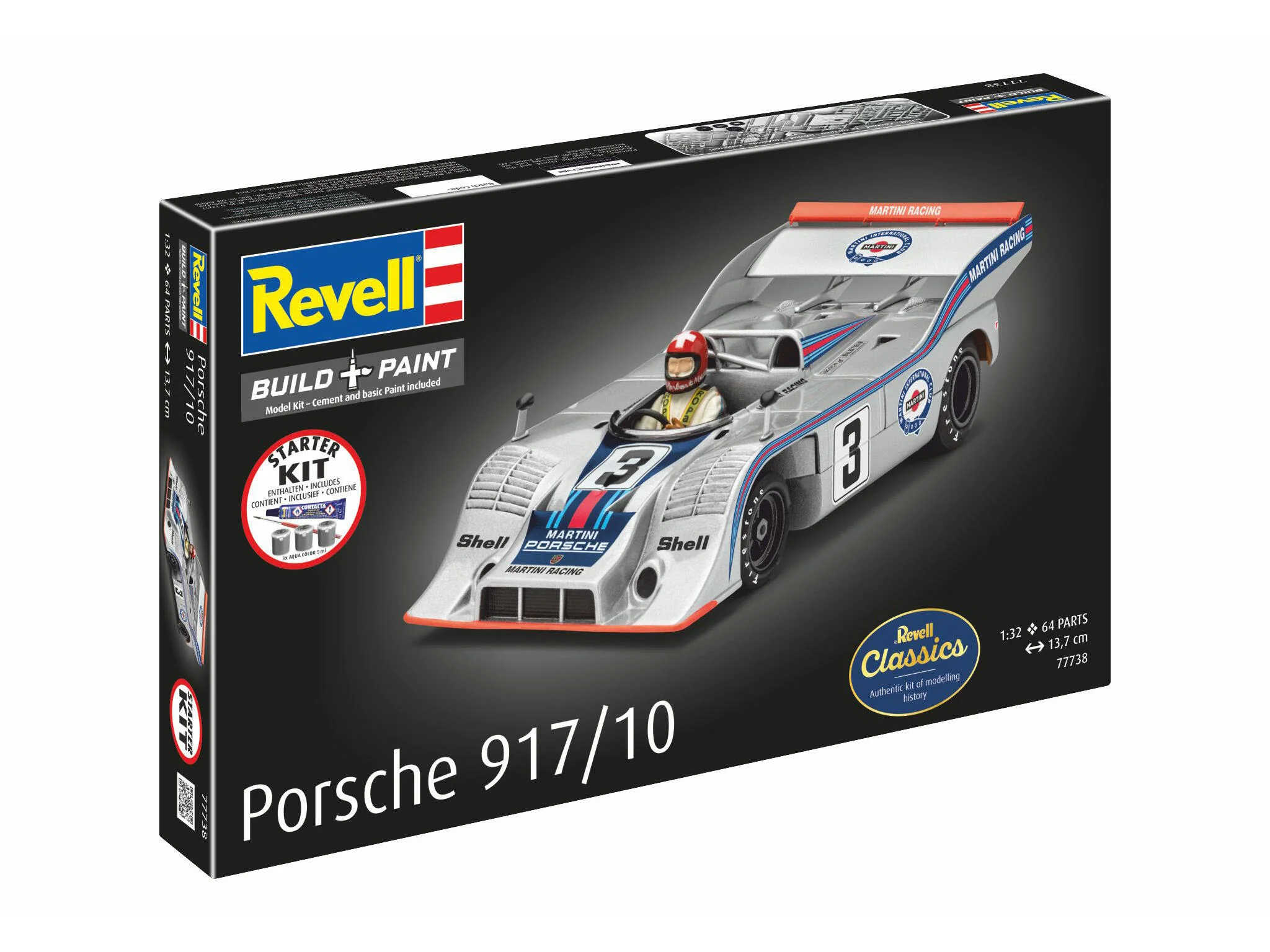 Maquette Revell Starter kit 77738 Porsche 917/10 avec accessoires de base - Image 4