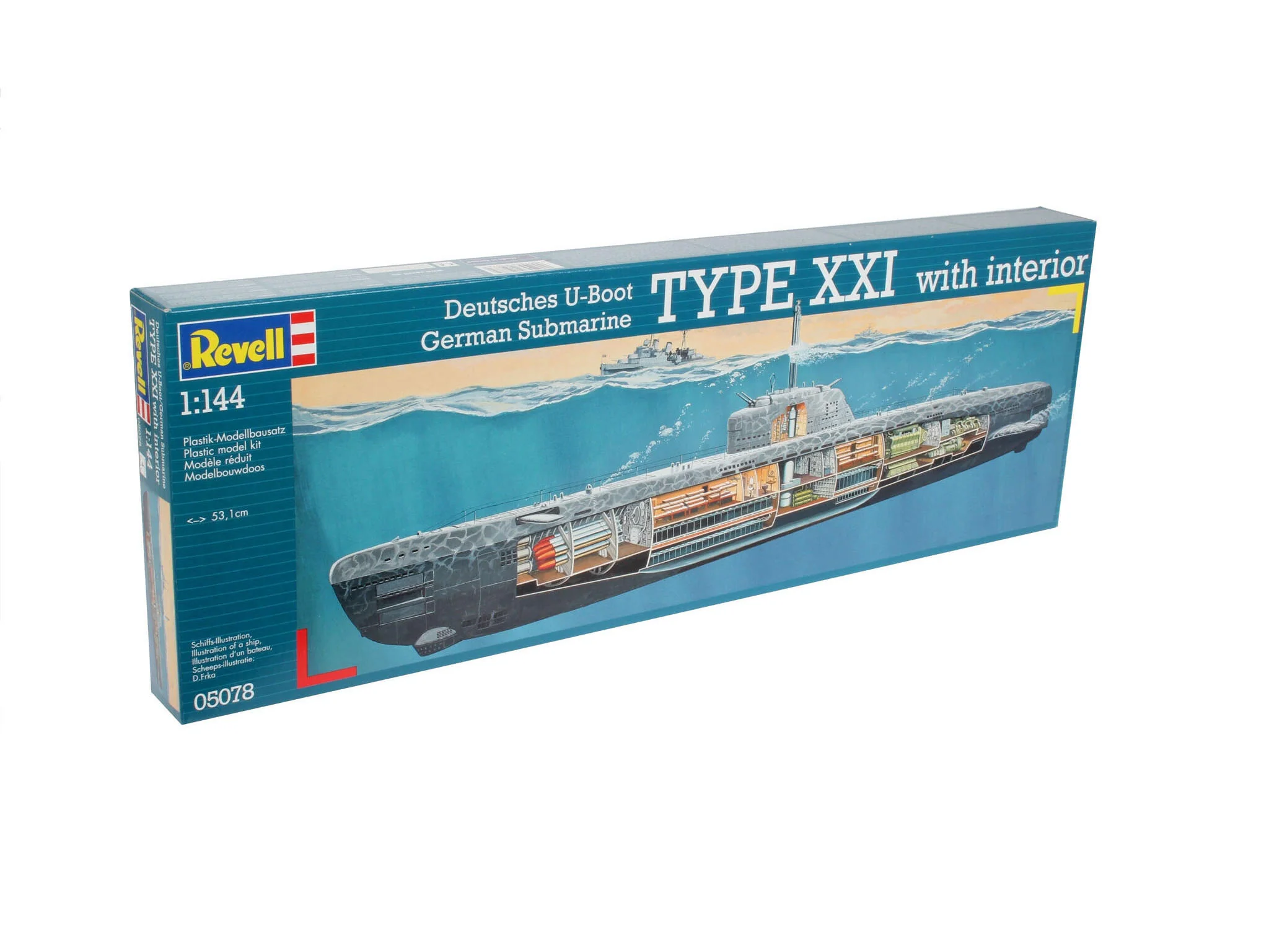 Maquette sous marin Revell 05078 U-BOAT TYP XXI U 2540 avec intérieur - Image 9