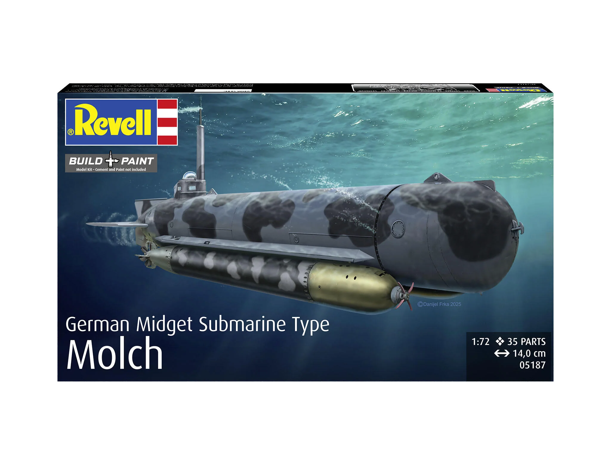 Maquette sous marin Revell 05187 German Midget Submarine Type Molch - Image 3