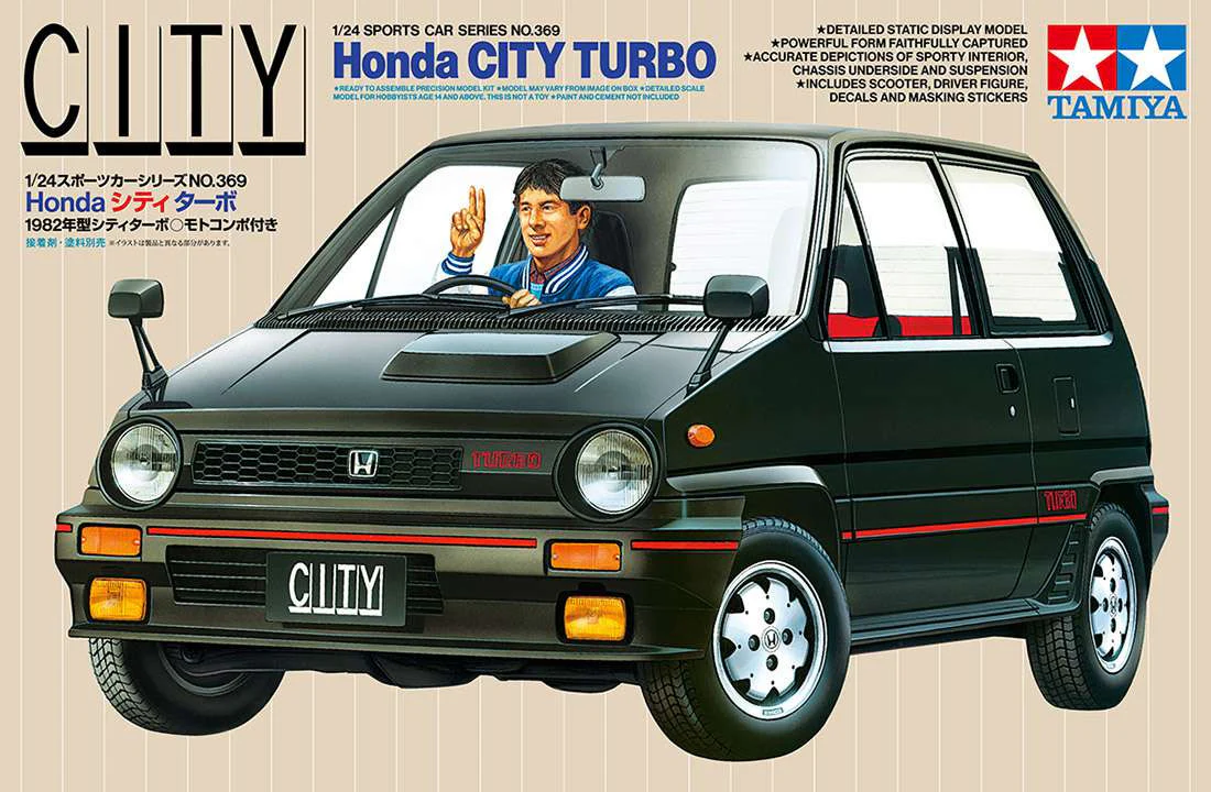 Maquette voiture Honda City Turbo 1/24 - Tamiya 24369 - Image 4