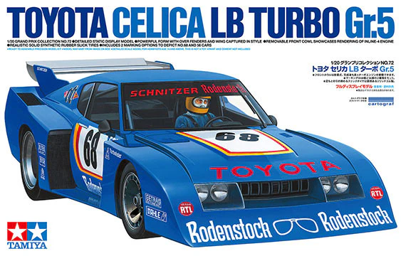 Maquette voiture Toyota Celica LB Turbo Gr.5 1/20 - Tamiya 20072 - Image 2
