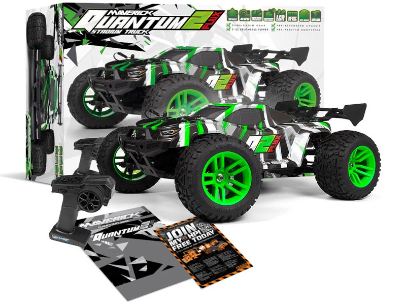 Pack 3S Maverick Quantum2 XT Flux brushless 1/10 vert - 70km/h - Image 2