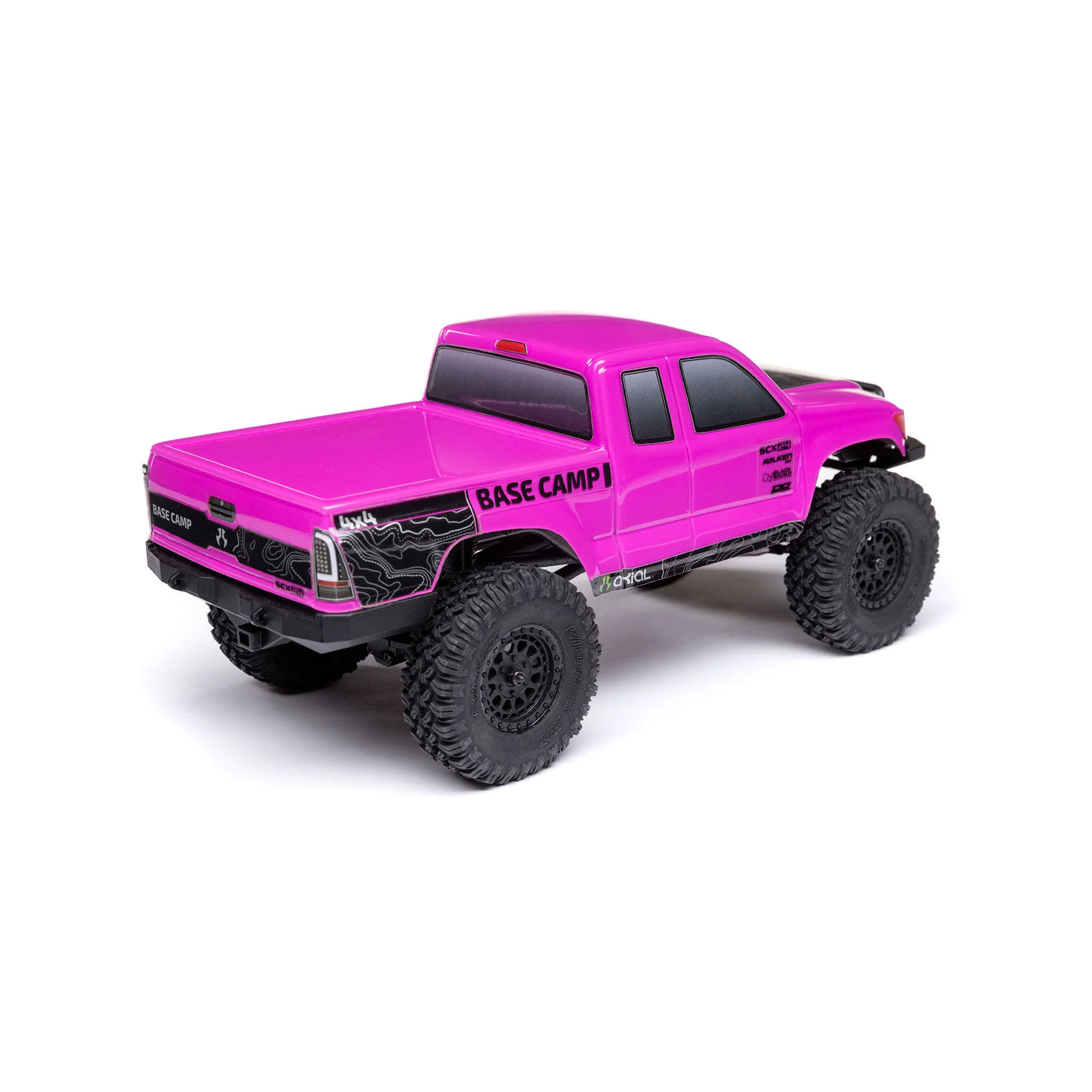 Mini rock crawler SCX24 Base Camp 4WD 1/24 charbon RTR rose - AXI-1219T3 - Image 2