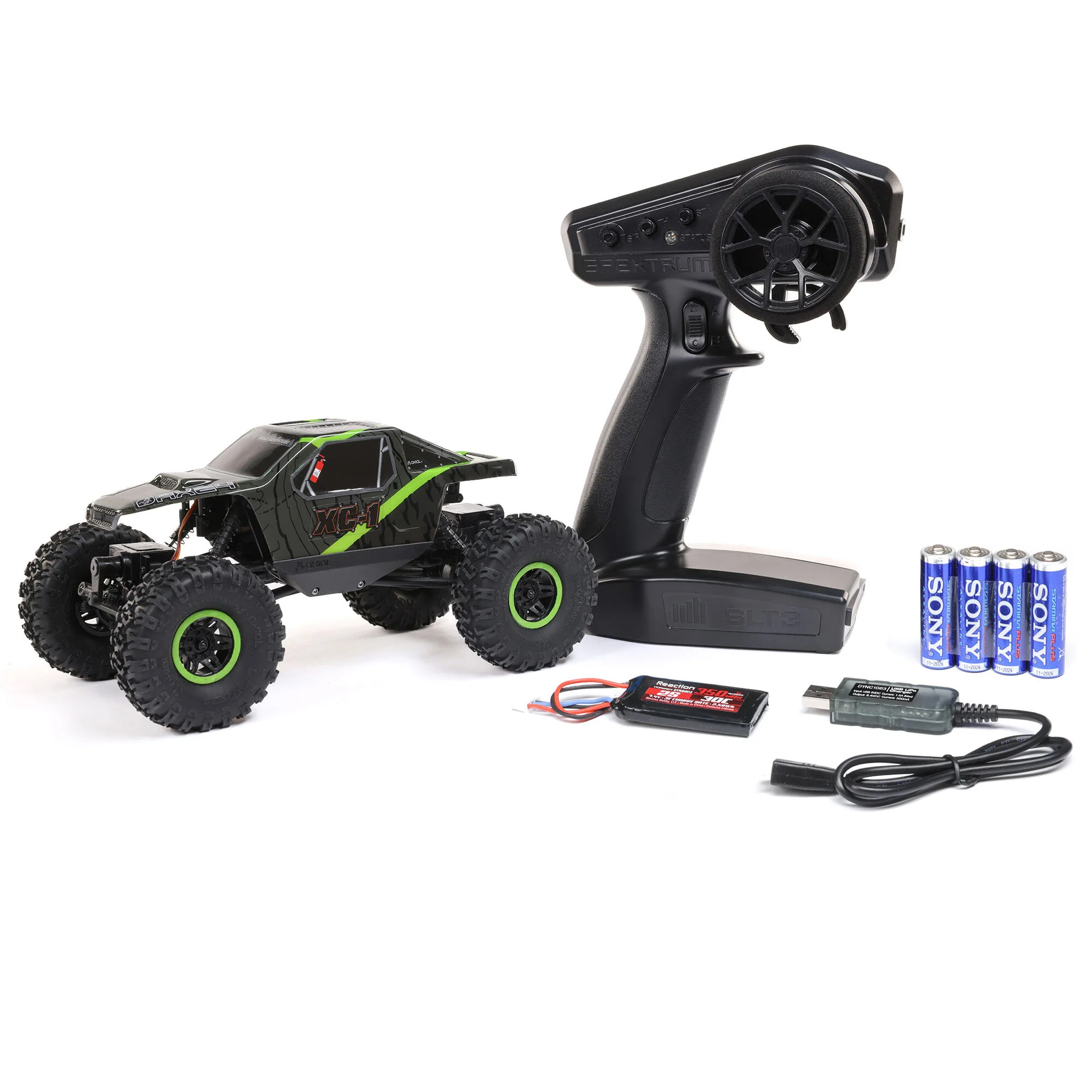 Mini rock crawler tout-terrain 4x4 AX24 XC-1 4WS RTR 1/24 vert - AXI00003T1 - Image 15