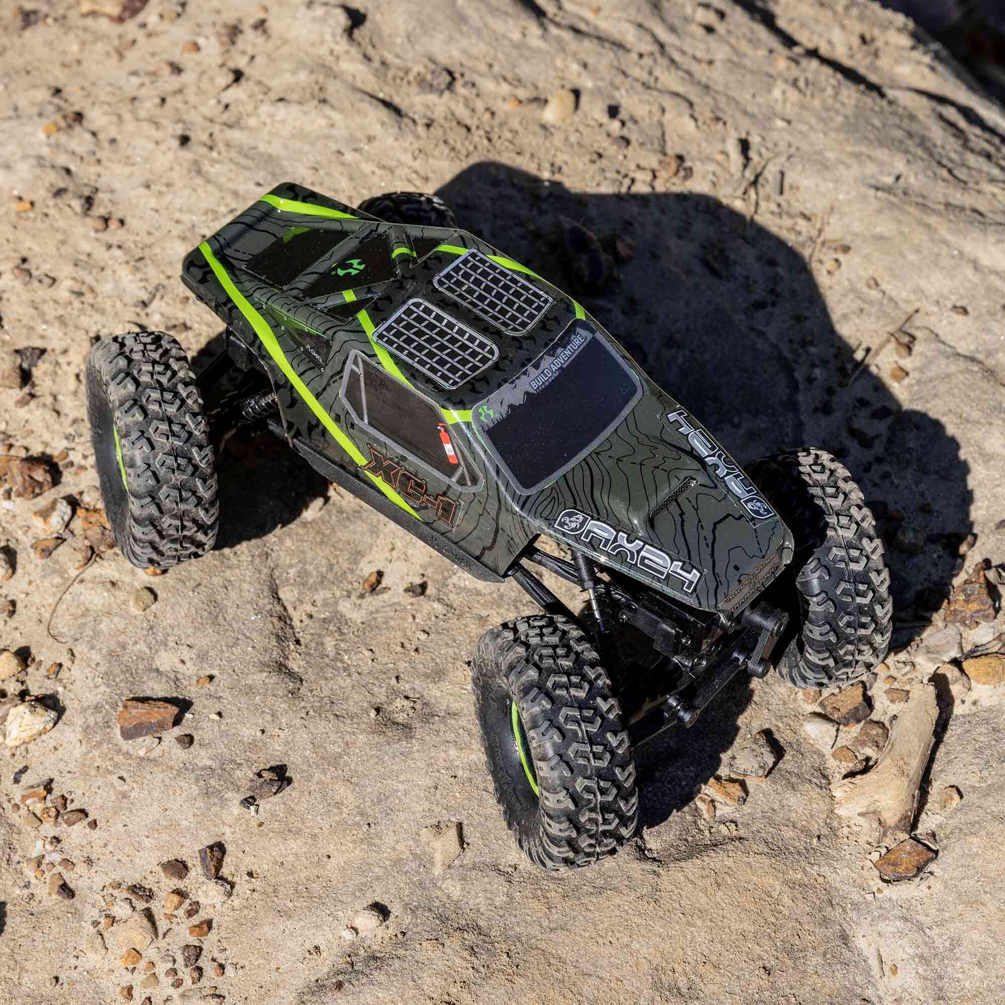 Mini rock crawler tout-terrain 4x4 AX24 XC-1 4WS RTR 1/24 vert - AXI00003T1 - Image 6