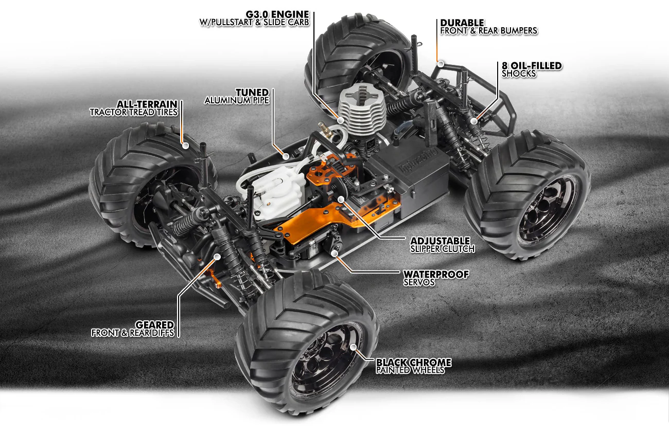 Monster truck 1/10 nitro HPI 110661 Bullet MT 3.0 - Image 10