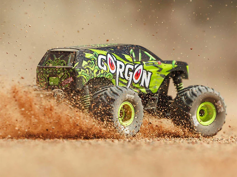Arrma Monster Truck Gorgon GROM charbon 4X4 RTR 1/16 jaune - ARA2130T1 - Image 10