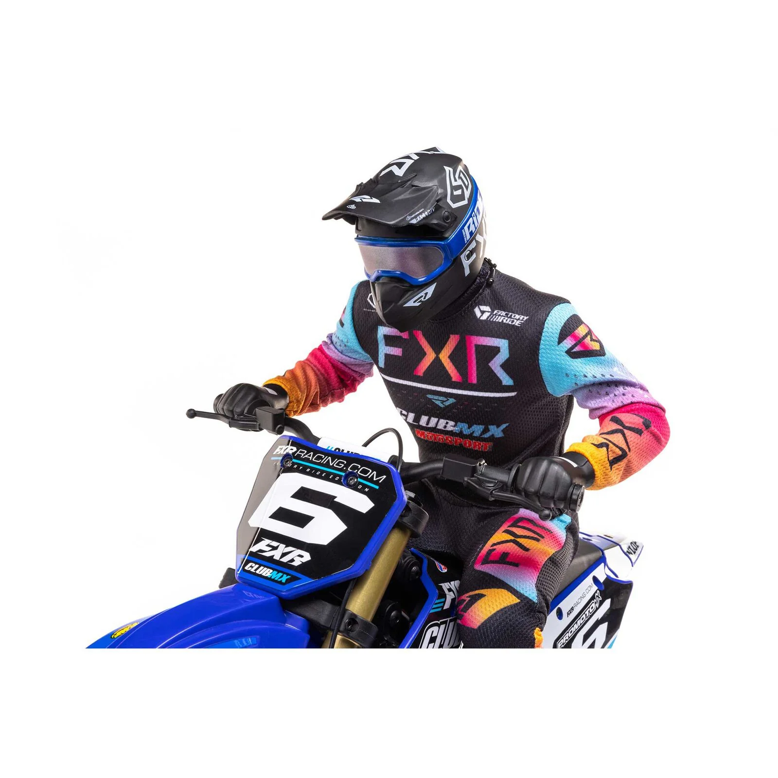 Moto RC Losi 1/4 Promoto-MX Motorrad RTR, Club MX LOS06000T2 bleu - Image 17
