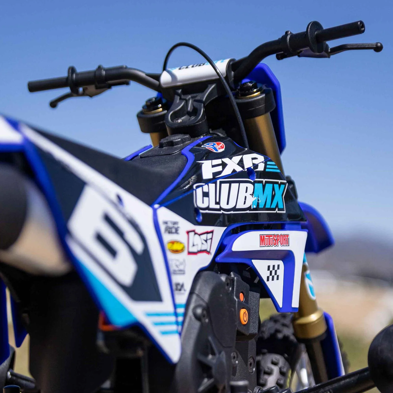 Moto RC Losi 1/4 Promoto-MX Motorrad RTR, Club MX LOS06000T2 bleu - Image 3