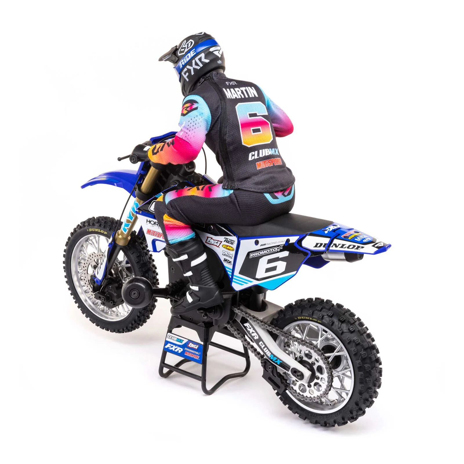 Moto RC Losi 1/4 Promoto-MX Motorrad RTR, Club MX LOS06000T2 bleu - Image 9