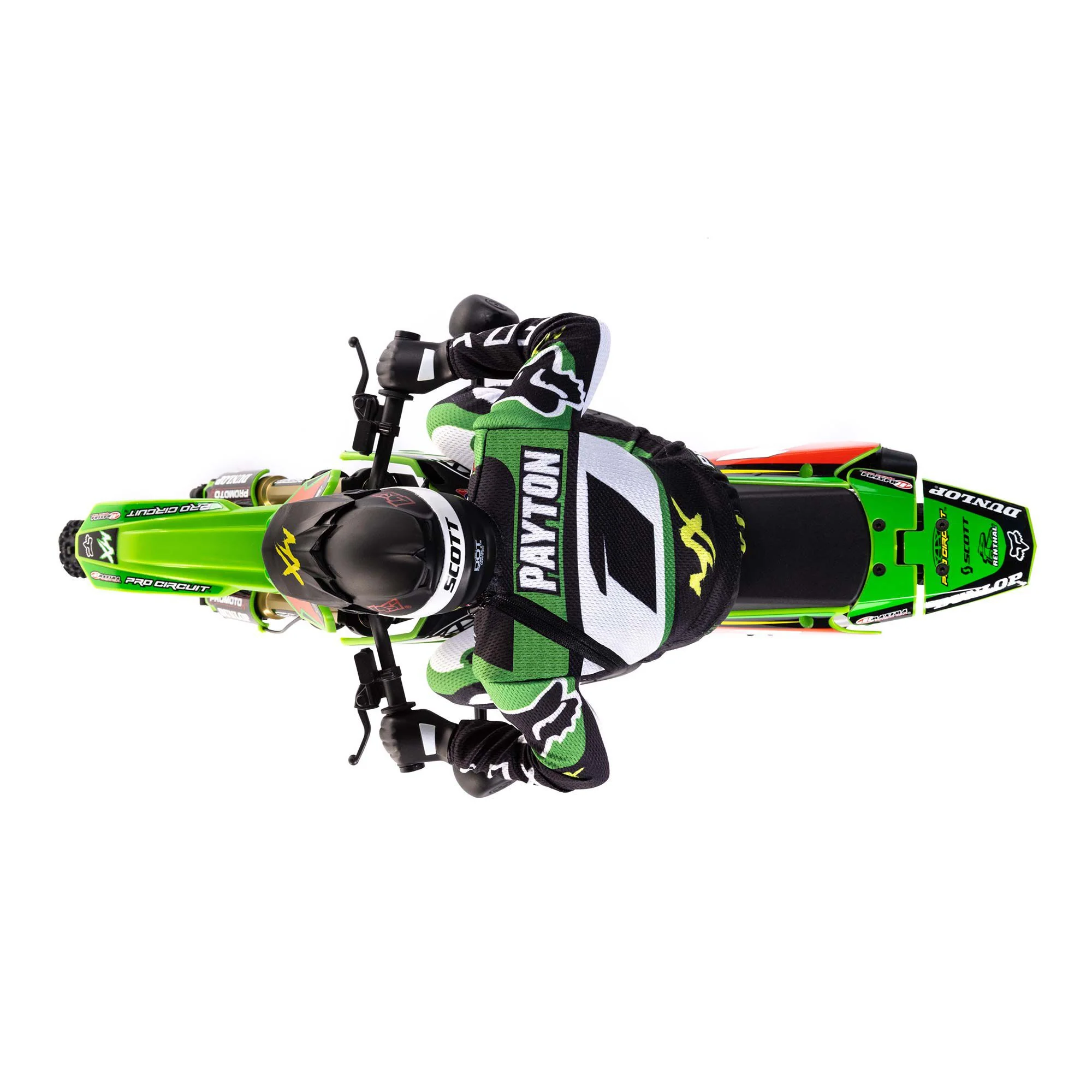 Moto RC Losi 1/4 Promoto-MX Motorrad RTR, Pro circuit LOS06002 verte - Image 5