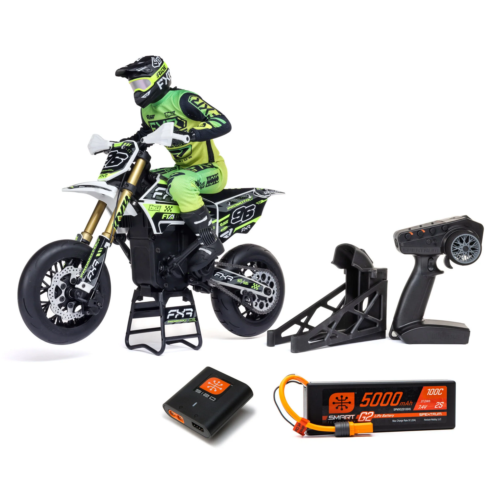 Moto RC Losi 1/4 Promoto-SM FXR RTR blanc - LOS-2272 - Image 11