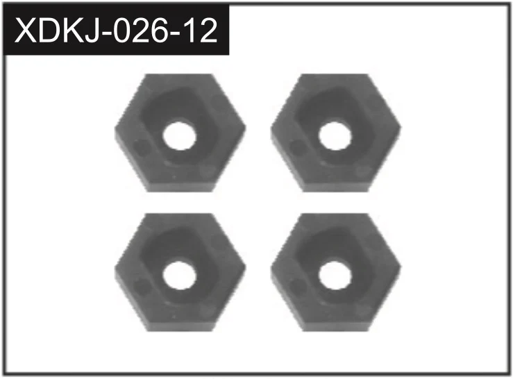 Moyeux de roue hexagonaux (4) - J-026-12