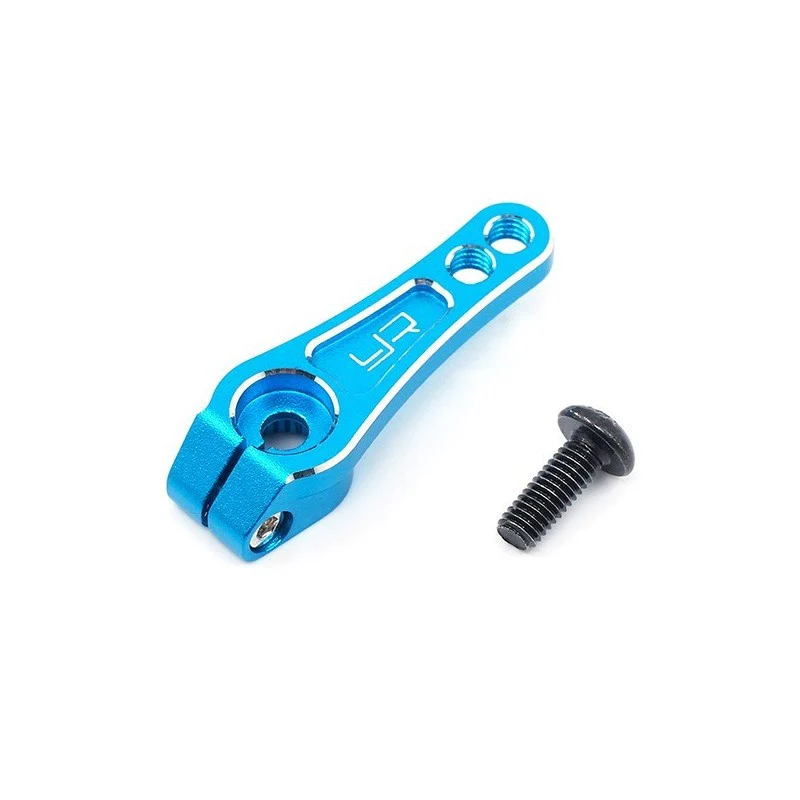 Palonnier servo 25T alu bleu pour Futaba / Savox / Power HD