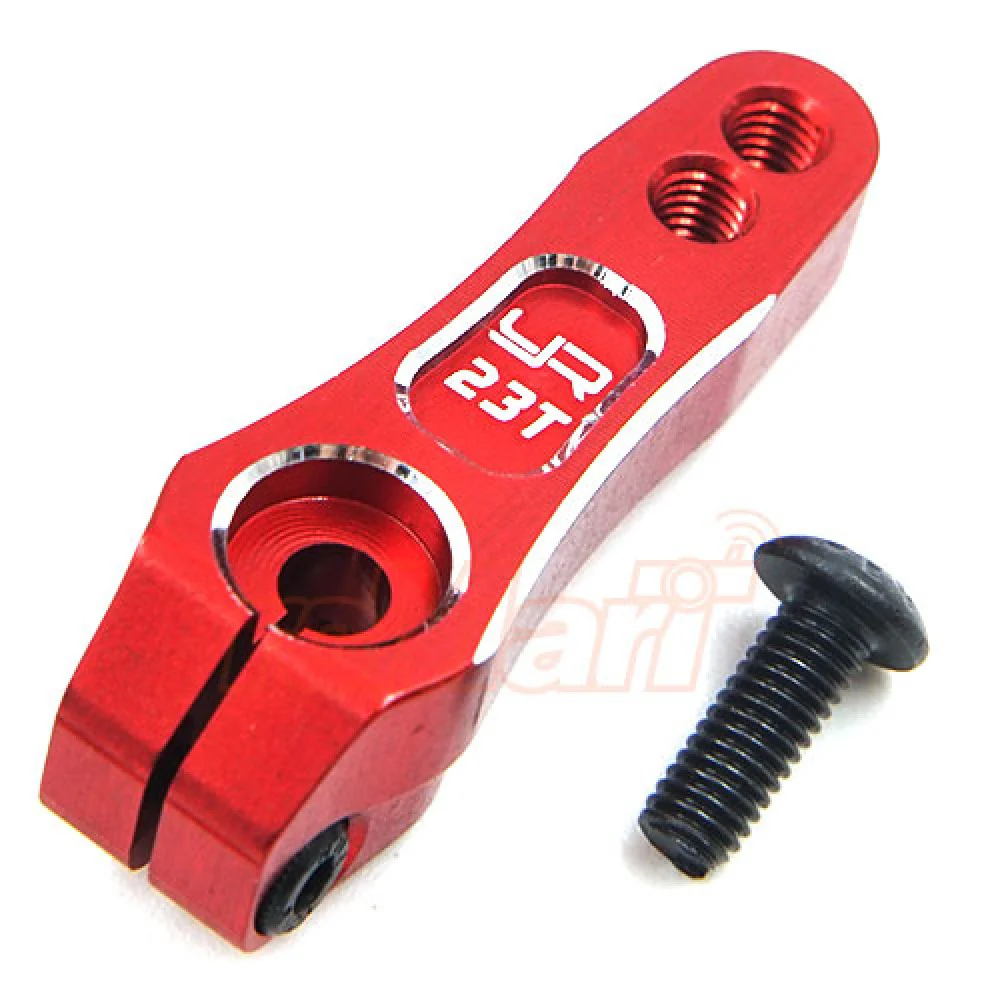Palonnier servo double en aluminium 23T rouge