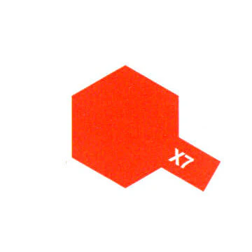 Peinture Acrylique Maquette X7 Rouge brillant - Tamiya 81507 -