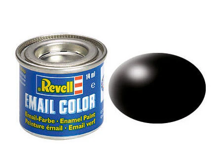 Peinture Noir satiné - Revell 32302 - RAL 9005 (N°302)