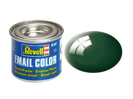 Peinture Vert Foncé brillant - Revell 32162 - RAL 6005 (N°62)