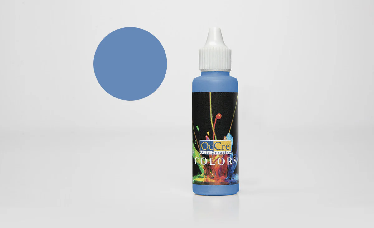 Peintures acryliques 30 ml - Bleu moyen - Occre 19312
