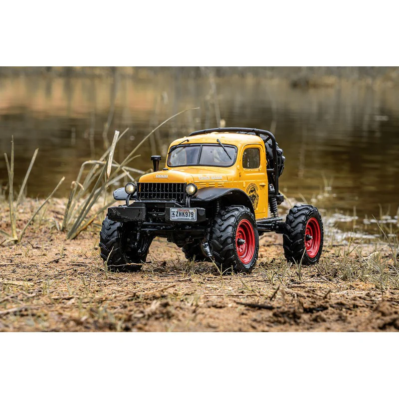 Petit crawler FMS 1/24 Power wagon V2 FCX24 jaune Prêt à rouler 12401 - Image 6