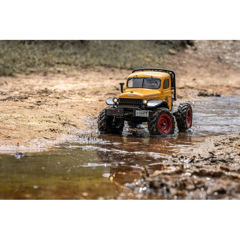 Petit crawler FMS 1/24 Power wagon V2 FCX24 jaune Prêt à rouler 12401 - Image 9