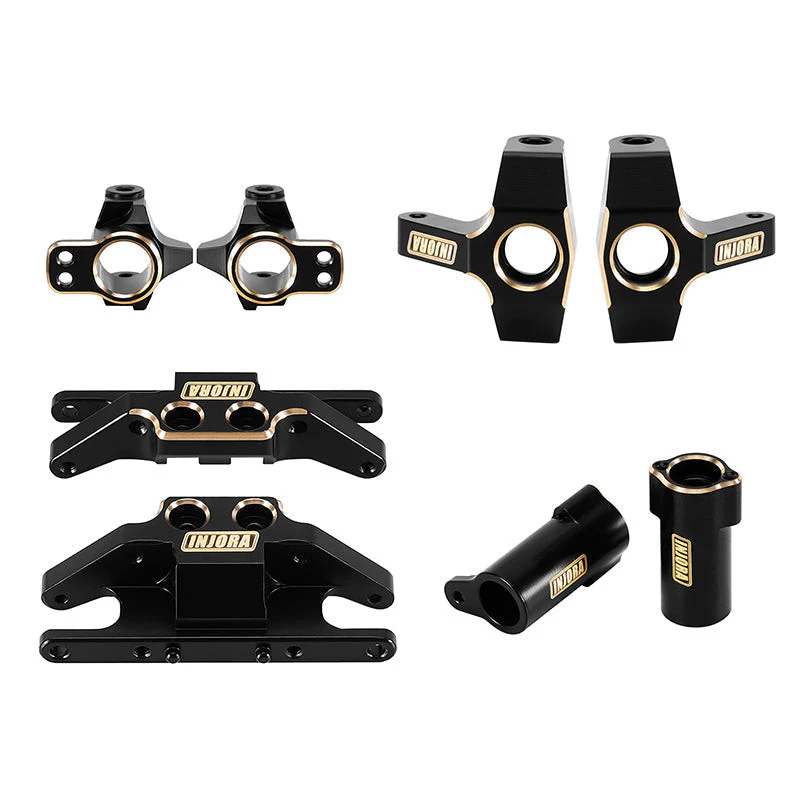 Pièces de mise à niveau en laiton noir INJORA pour 1/24 FMS FCX24M