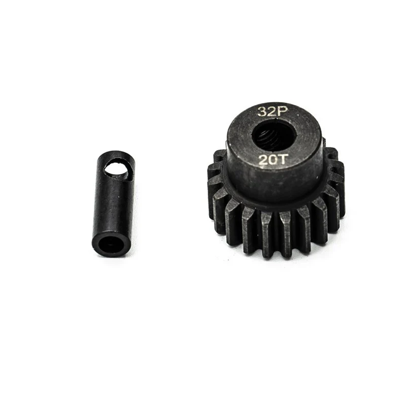 Pignon 20T acier 32dp ø5mm + adaptateur 3,17mm  - Hobbytech KN-183220