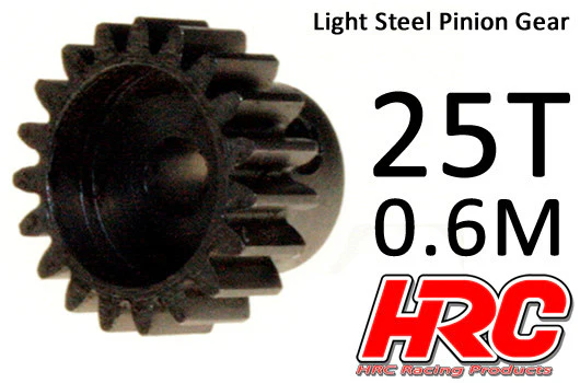Pignon en acier 0.6M 25D - HRC70625