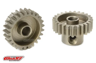 Pignon moteur 48 DP - Court - Acier trempé - 25 Dents - Axe moteur 3.17mm