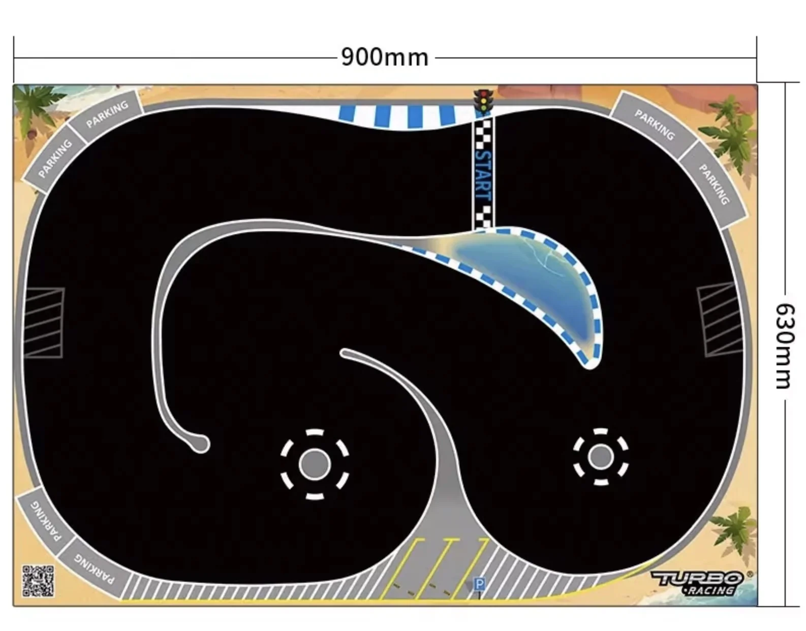 Piste Turbo Racing Spéciale Drift (63x90 cm) - TB-760260