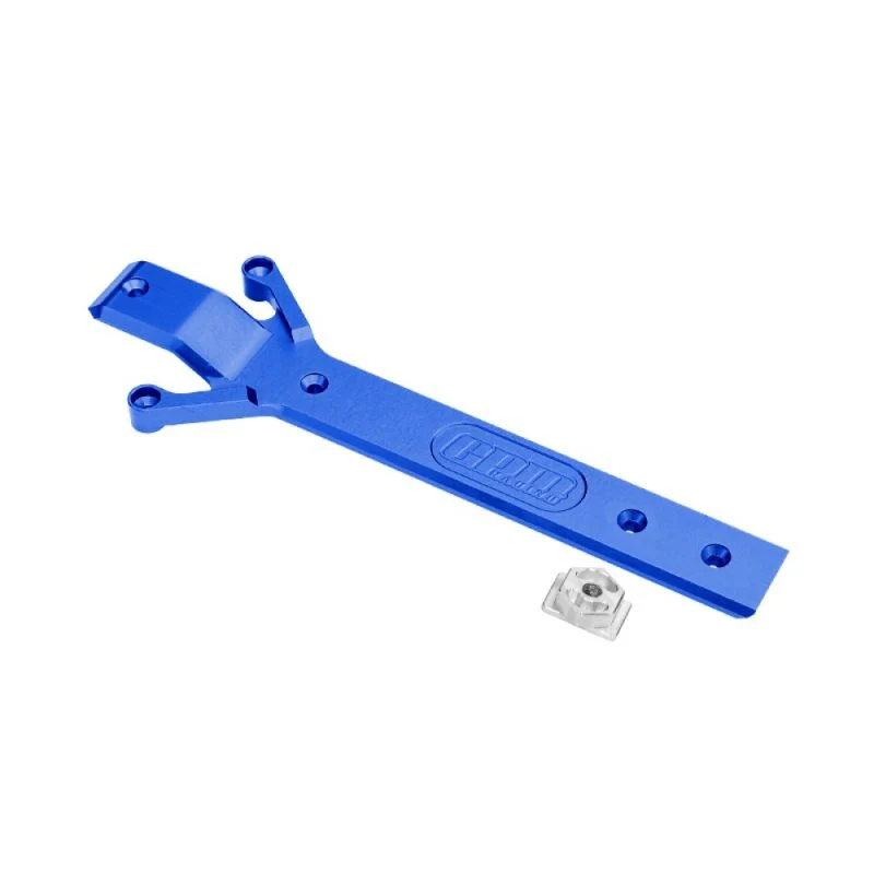 Plaque de châssis en aluminium bleue (1) GPM TRX MiniMaxx - GPMTXMM016B