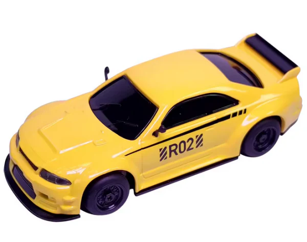 Pocket Racer Skyline jaune avec télécommande 1/64 - PR-X3-ge - Image 2