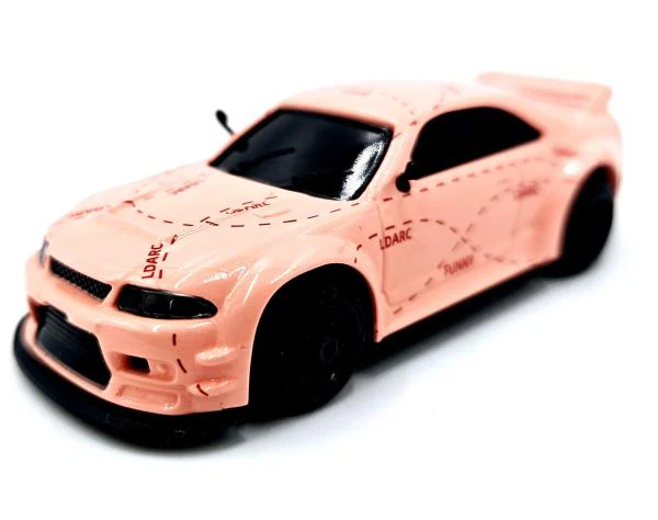 Pocket Racer Skyline rose avec télécommande 1/64 - PR-X3-pi - Image 2