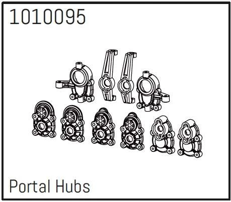 Portal Hub Set - PRO Crawler 1:18