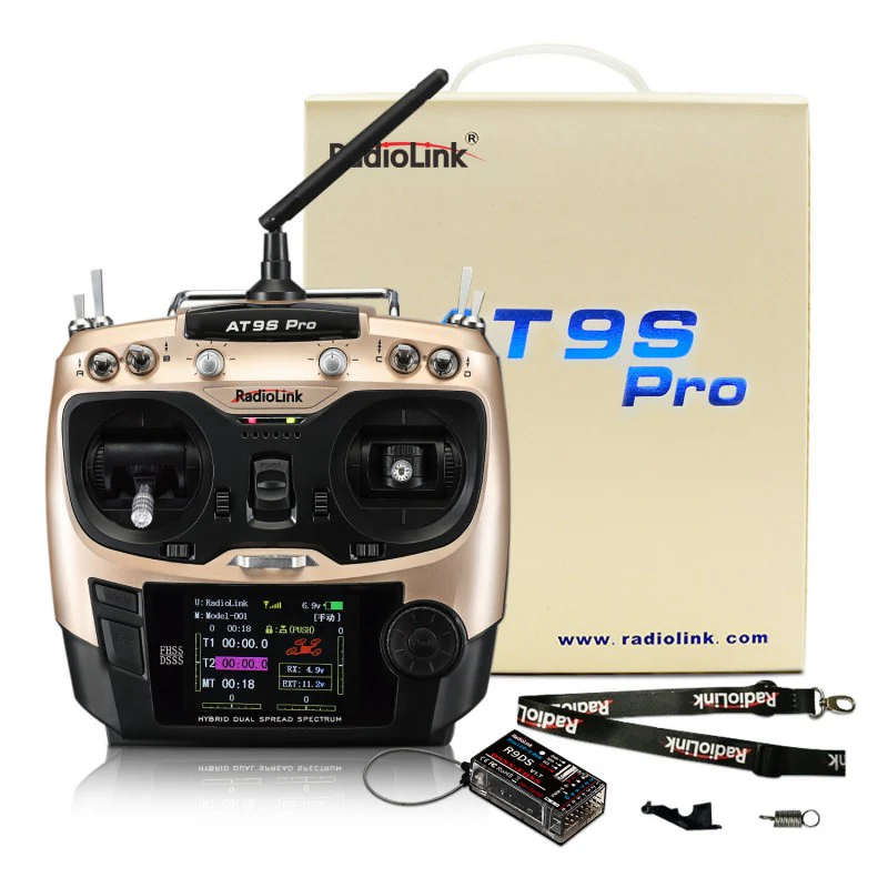 Radio Radiolink AT9S Pro 10/12 voies (Mode 1) avec récepteur R9DS - Image 9