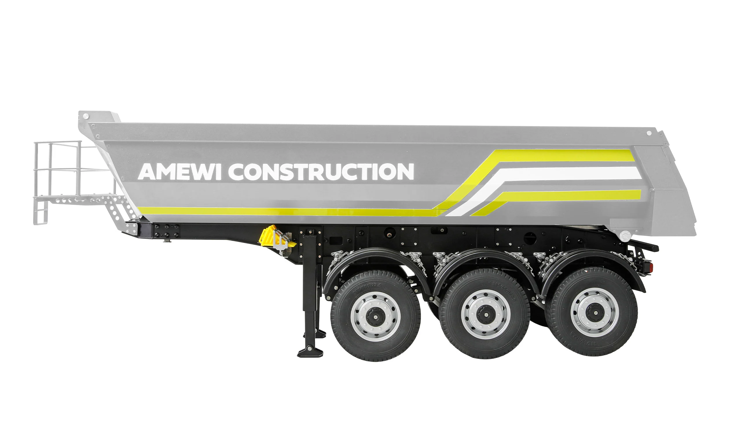 Remorque pour camion 1/14 Huina Scania Kabolite K770S métal gris (Amewi) - Image 3