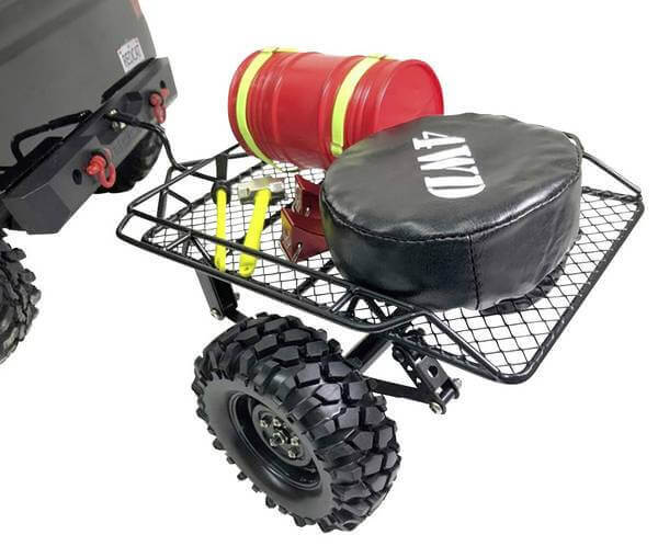 Remorque Tout Terrain en acier simple essieu - Accessoires pour crawler 1/10 - Image 2