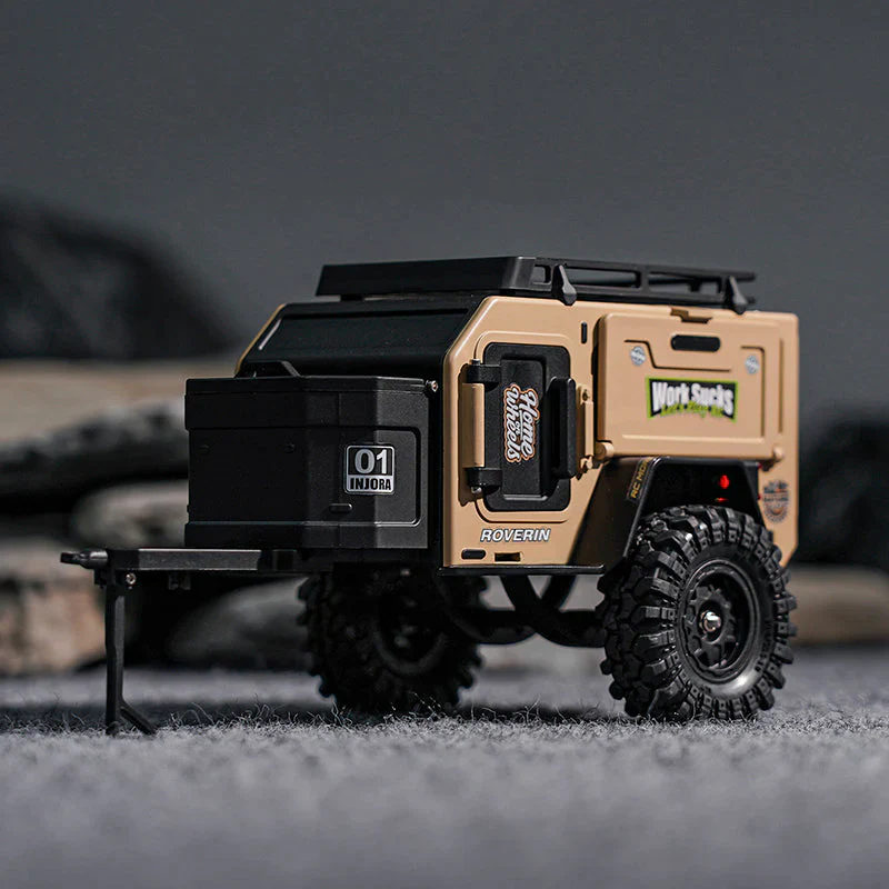 Remorque tout-terrain INJORA pour crawler 1/18 et 1/24 TRX4M SCX24 - DG-TC10YE - Image 4