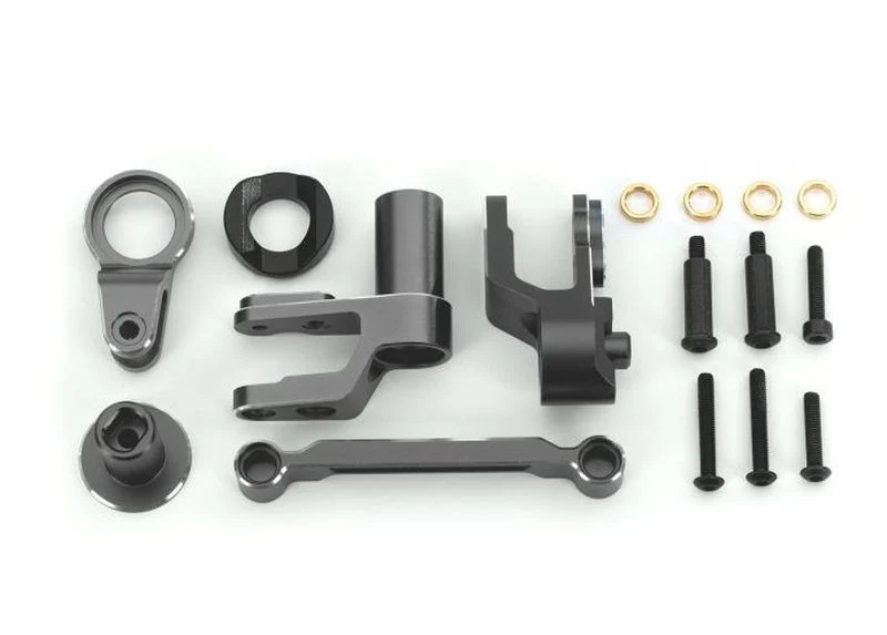 Renvoi de sauve-servo + sauve-servo anodises gris – maxx slash 10246