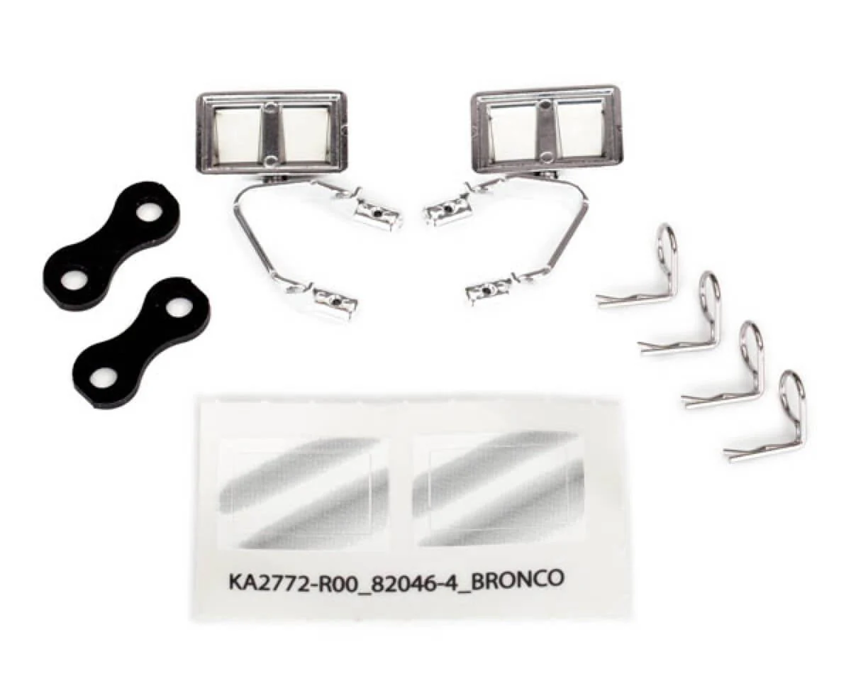 Rétroviseurs latéraux chrome gauche et droit - Traxxas 8073X
