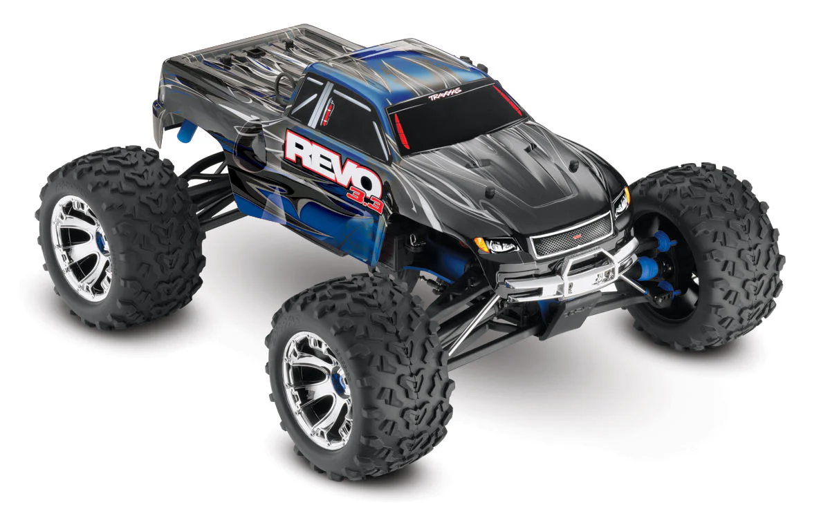 Revo 3.3 4wd Nitro Wireless / télémétrie TSM TQi RTR - Traxxas 53097-3 bleu