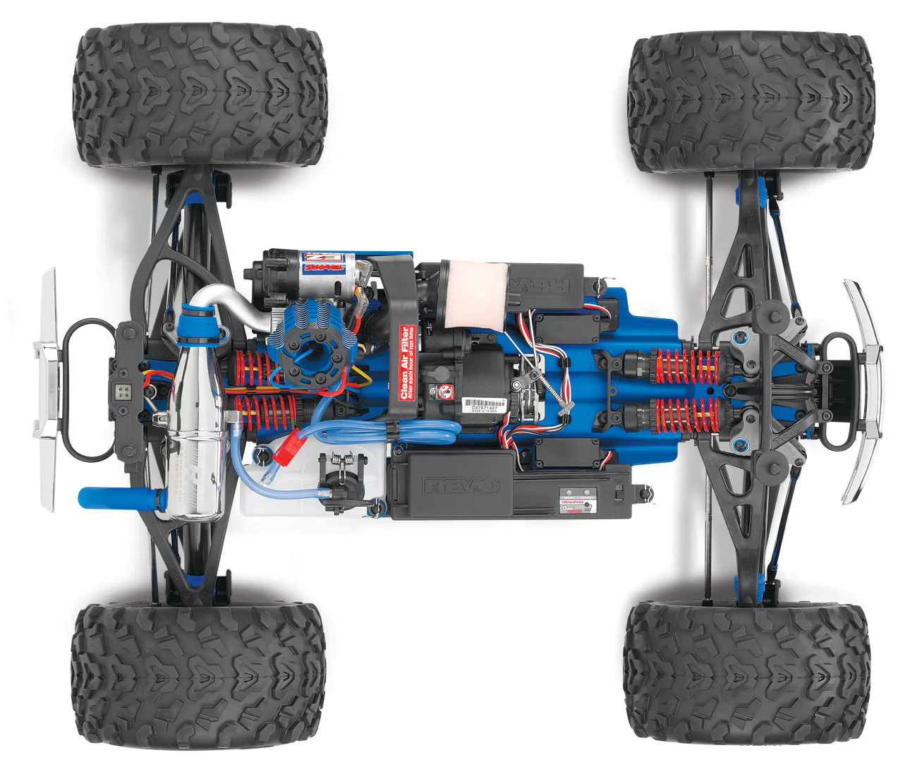 Revo 3.3 4wd Nitro Wireless / télémétrie TSM TQi RTR - Traxxas 53097-3 bleu - Image 10