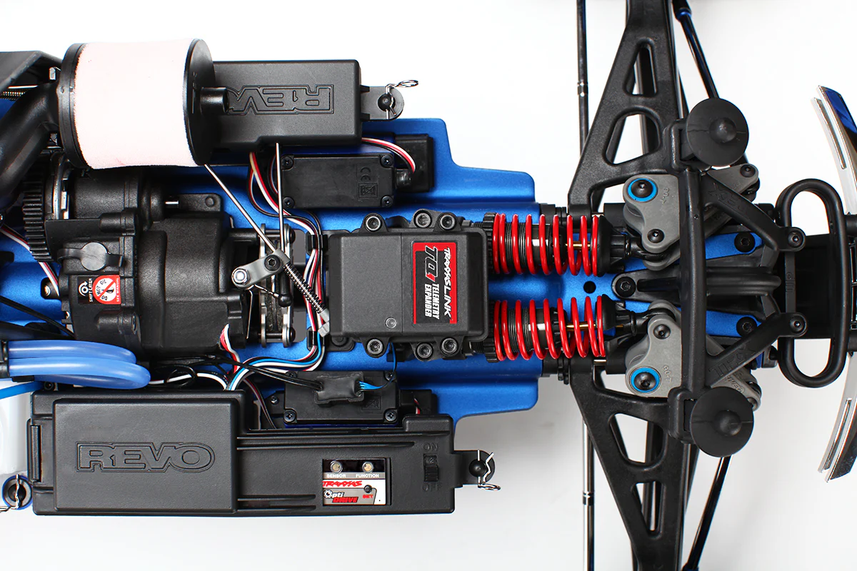 Revo 3.3 4wd Nitro Wireless / télémétrie TSM TQi RTR - Traxxas 53097-3 bleu - Image 5