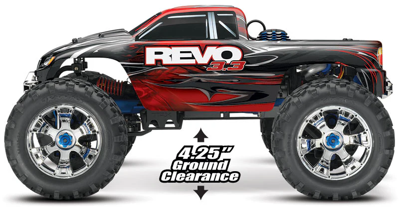 Revo 3.3 4wd Nitro Wireless / télémétrie TSM TQi RTR - Traxxas 53097-3 bleu - Image 8
