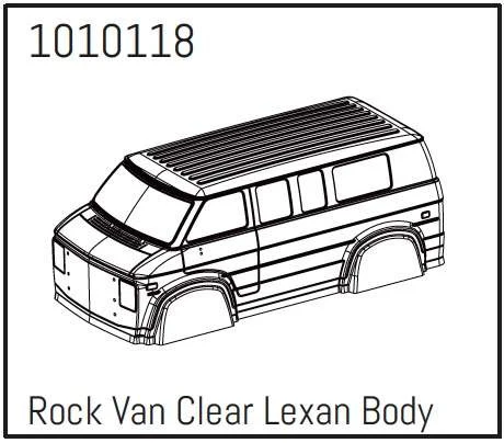 Rock Van PC Body (unpainted) - PRO Crawler 1:18